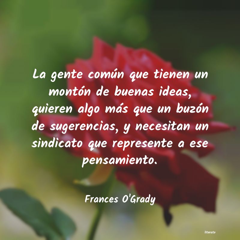 frases de Frances O'Grady