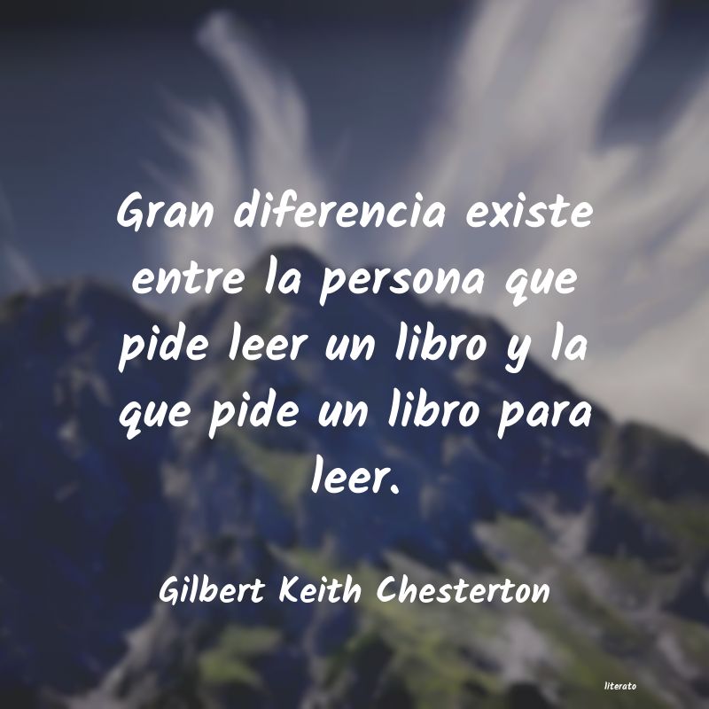 Frases de Gilbert Keith Chesterton