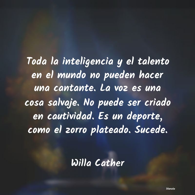 Frases de Willa Cather