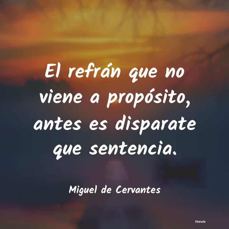 frases de Miguel de Cervantes