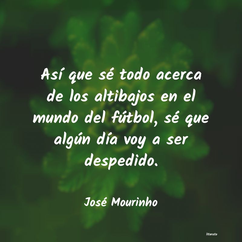 frases de José Mourinho