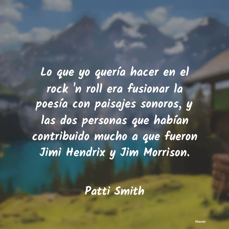 Frases de Patti Smith