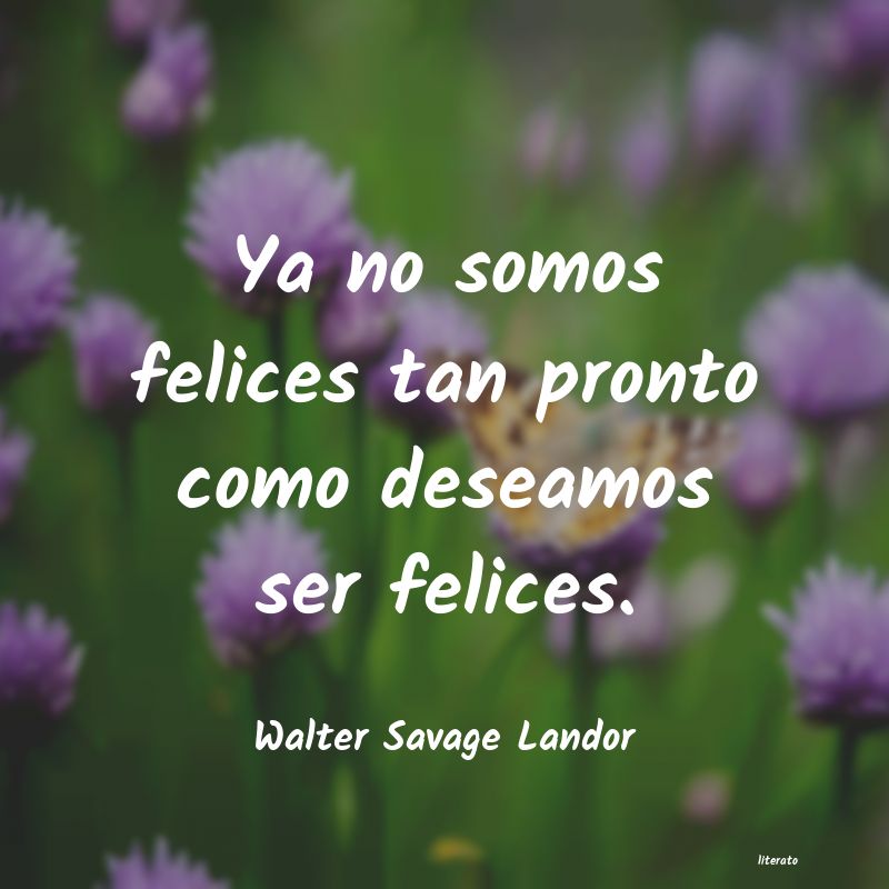 frases de Walter Savage Landor