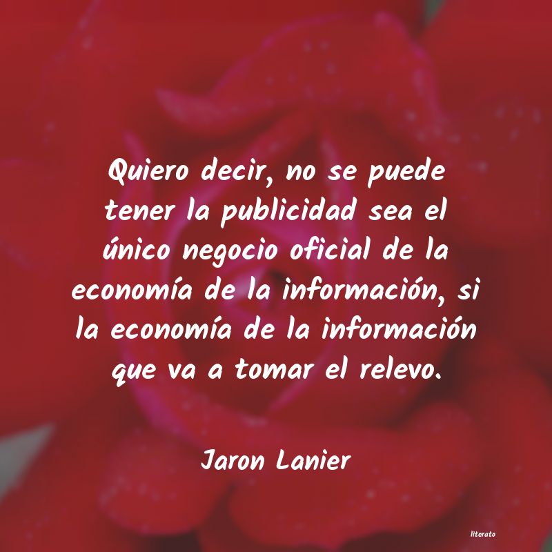 frases de Jaron Lanier