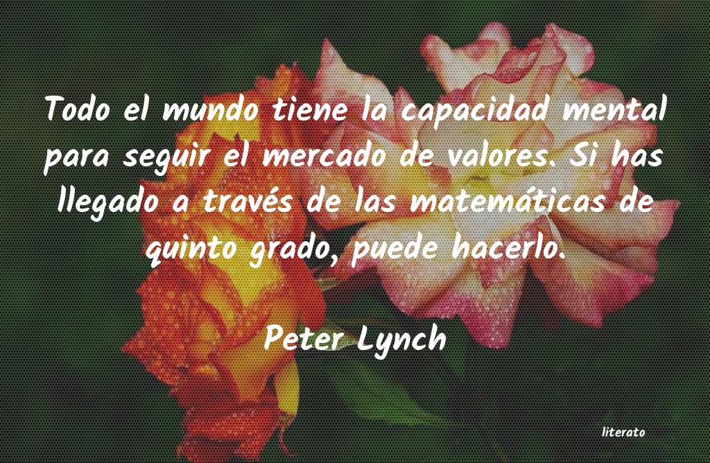 Frases de Peter Lynch