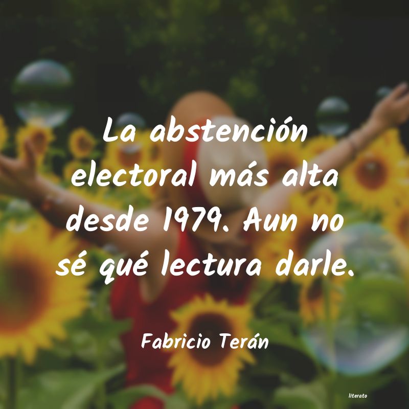 frases de Fabricio Terán