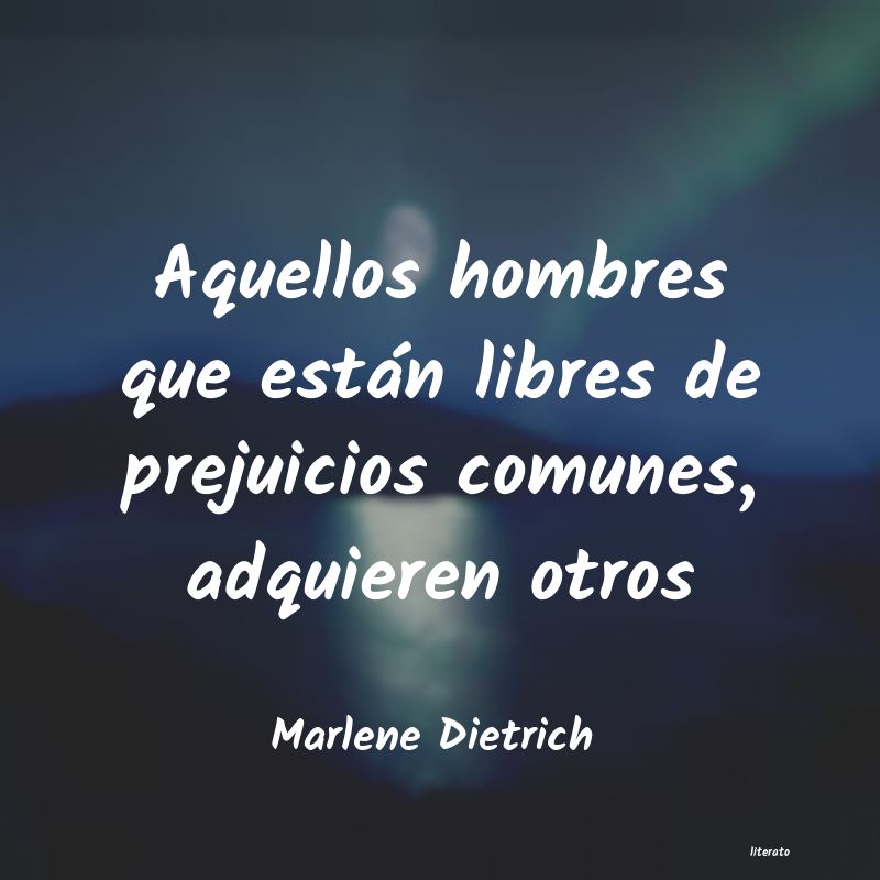 Frases de Marlene Dietrich