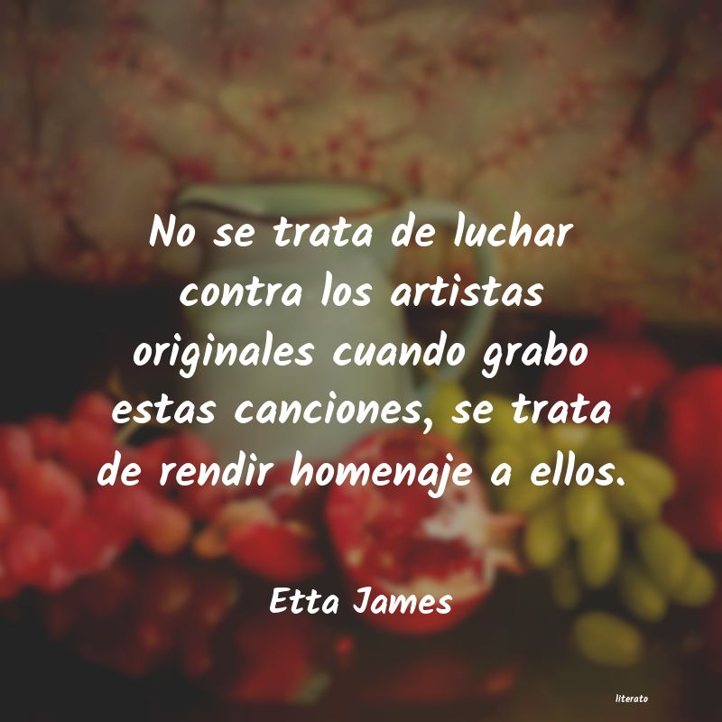 Frases de Etta James