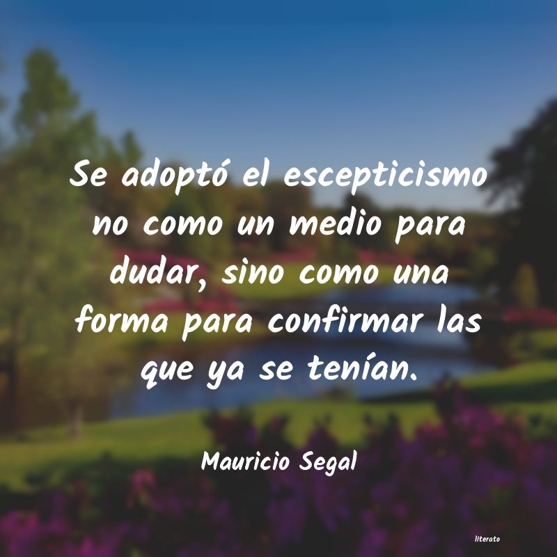 frases de Mauricio Segal