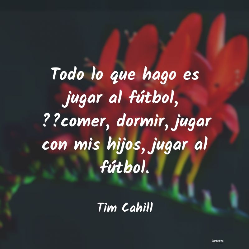 Frases de Tim Cahill