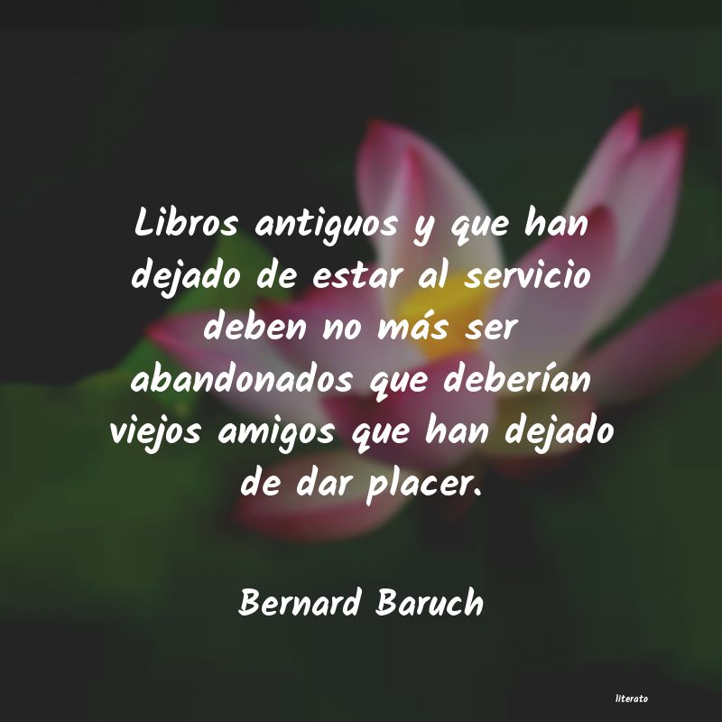 frases de Bernard Baruch