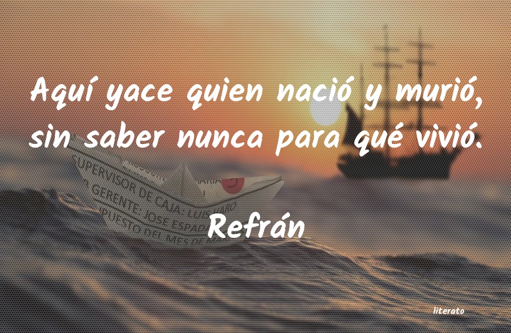 Frases de Refrán