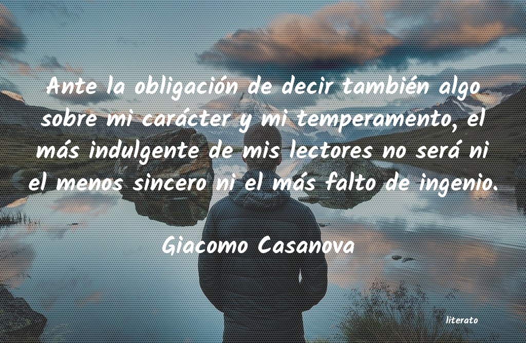 Frases de Giacomo Casanova