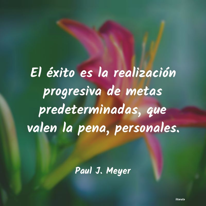 Frases de Paul J. Meyer