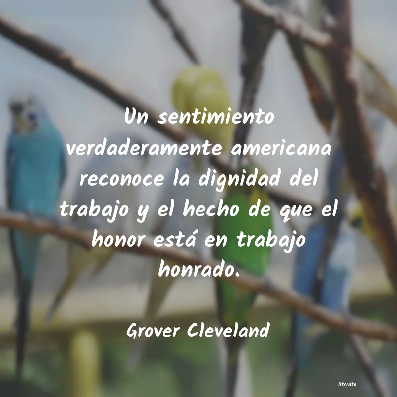 frases de Grover Cleveland