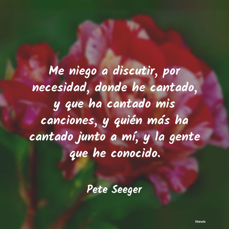 frases de Pete Seeger