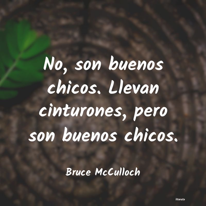 frases de Bruce McCulloch