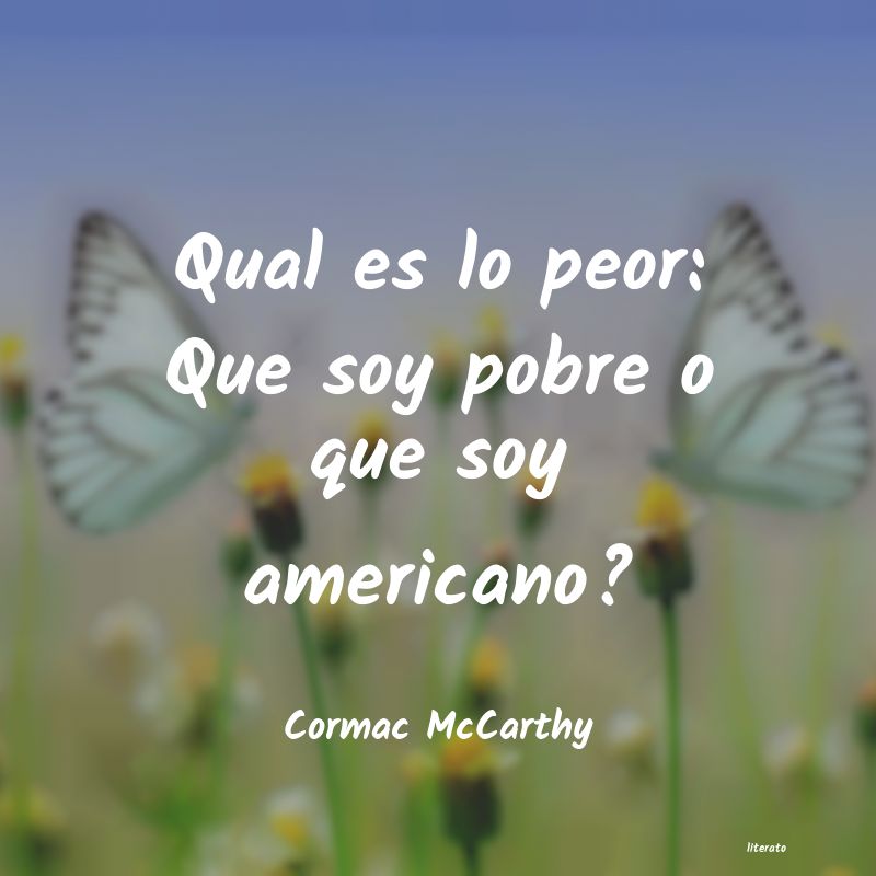 Frases de Cormac McCarthy