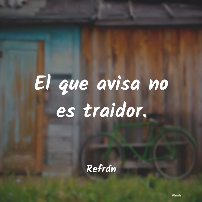 proverbio traidor