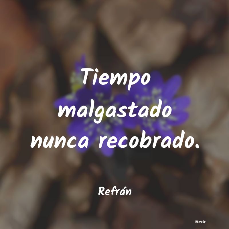 frases del tiempo