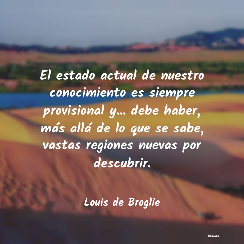 Frases de Louis de Broglie