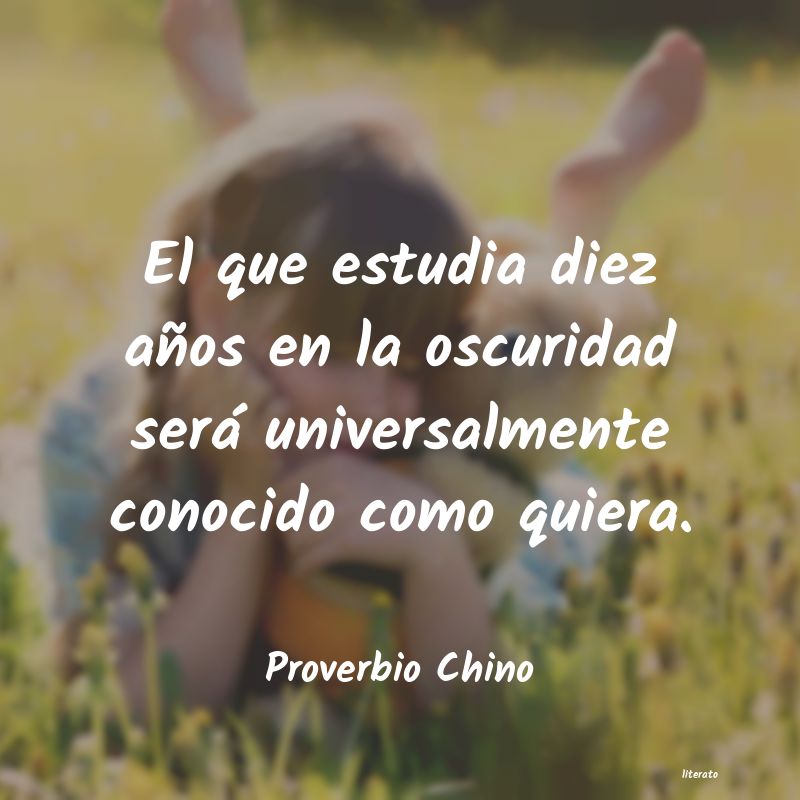 frases de Proverbio Chino