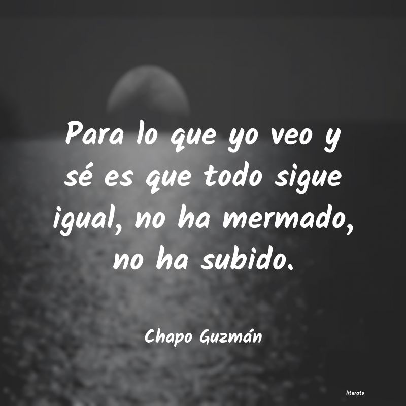 Frases de Chapo Guzmán