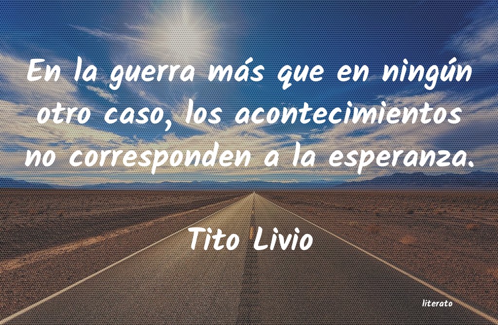 Frases de Tito Livio - literato