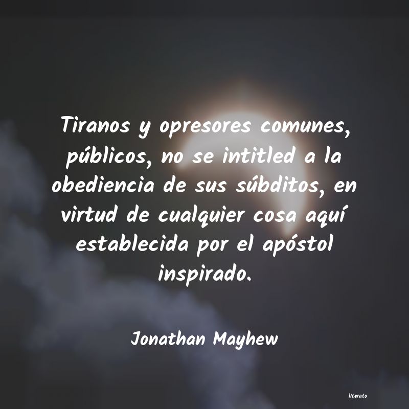 frases de Jonathan Mayhew