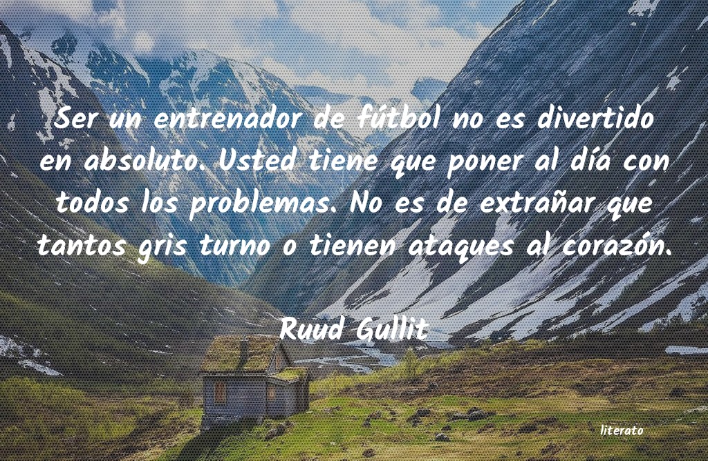 frases de Ruud Gullit
