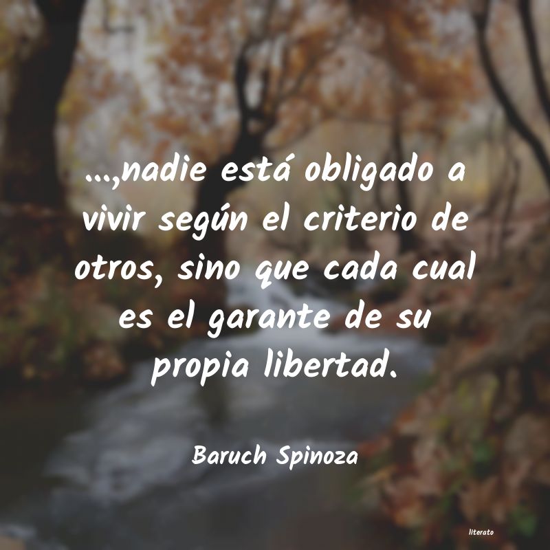 Frases de Baruch Spinoza