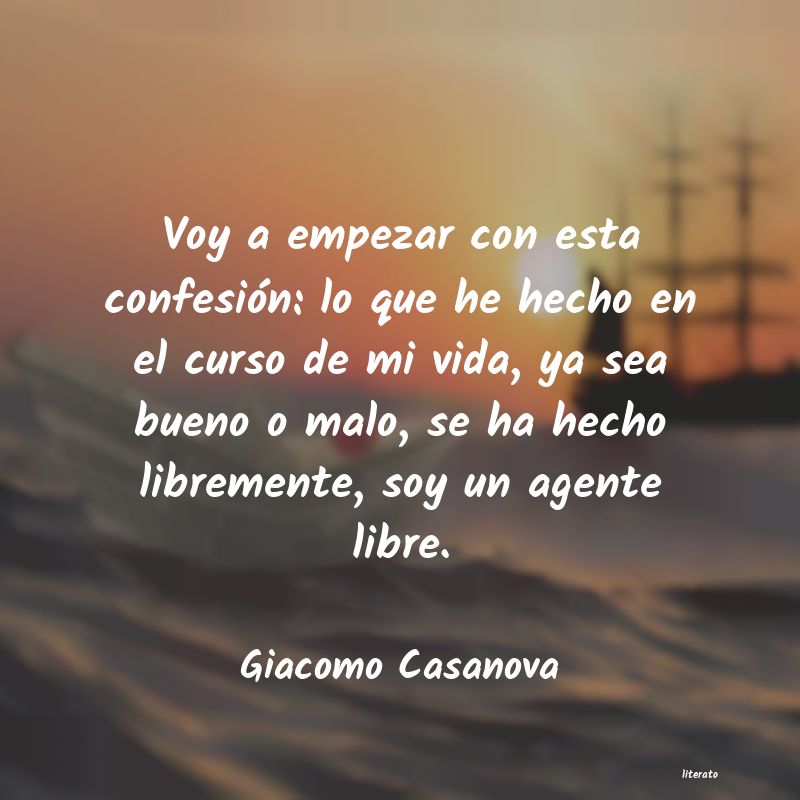 frases de Giacomo Casanova