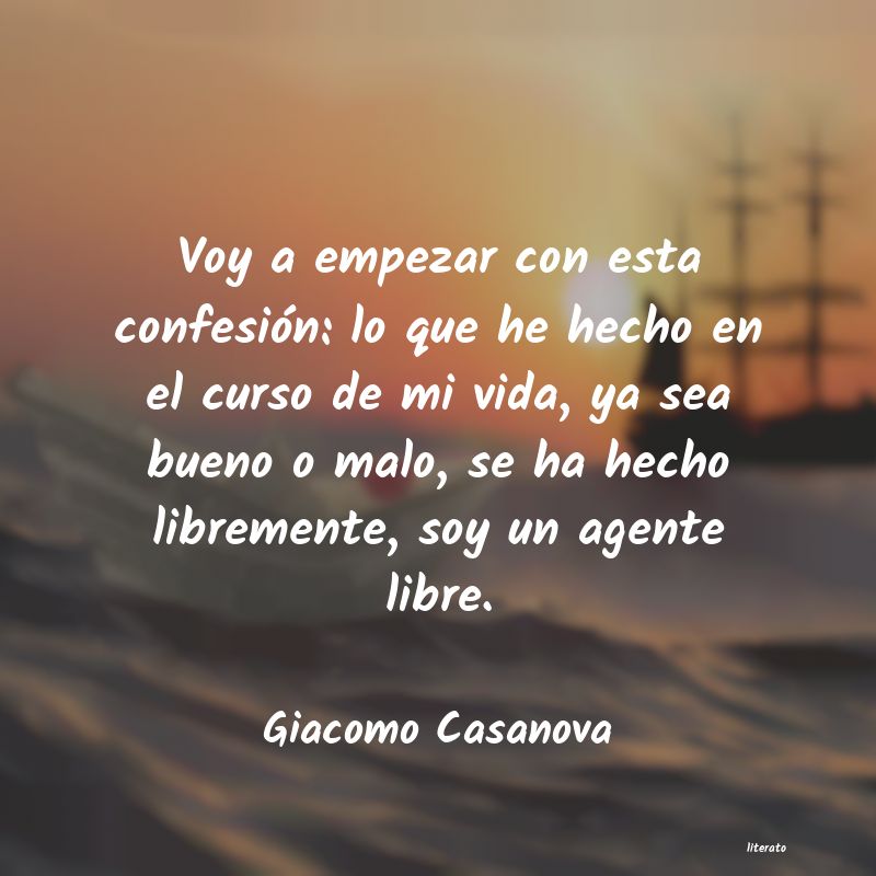 Frases de Giacomo Casanova