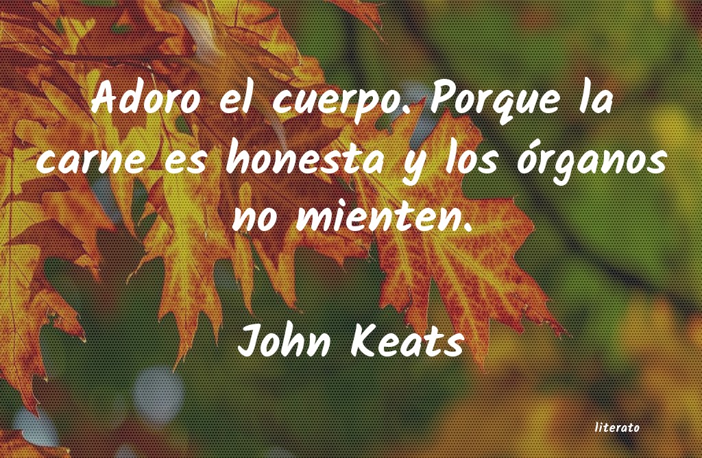 Frases de John Keats