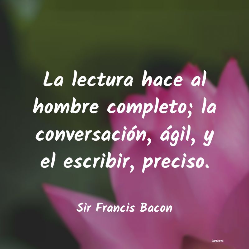 frases de Sir Francis Bacon