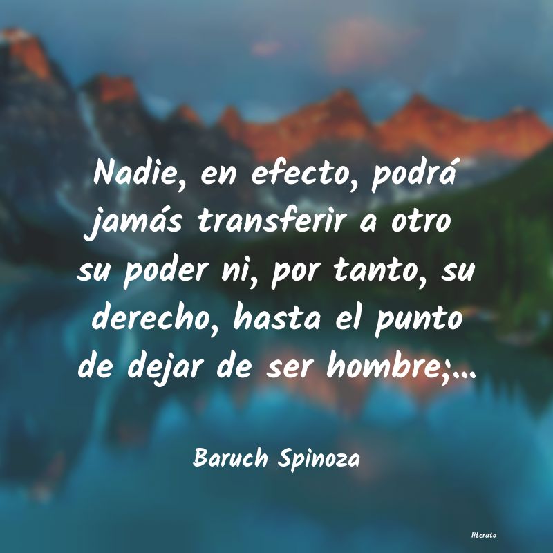 Frases de Baruch Spinoza