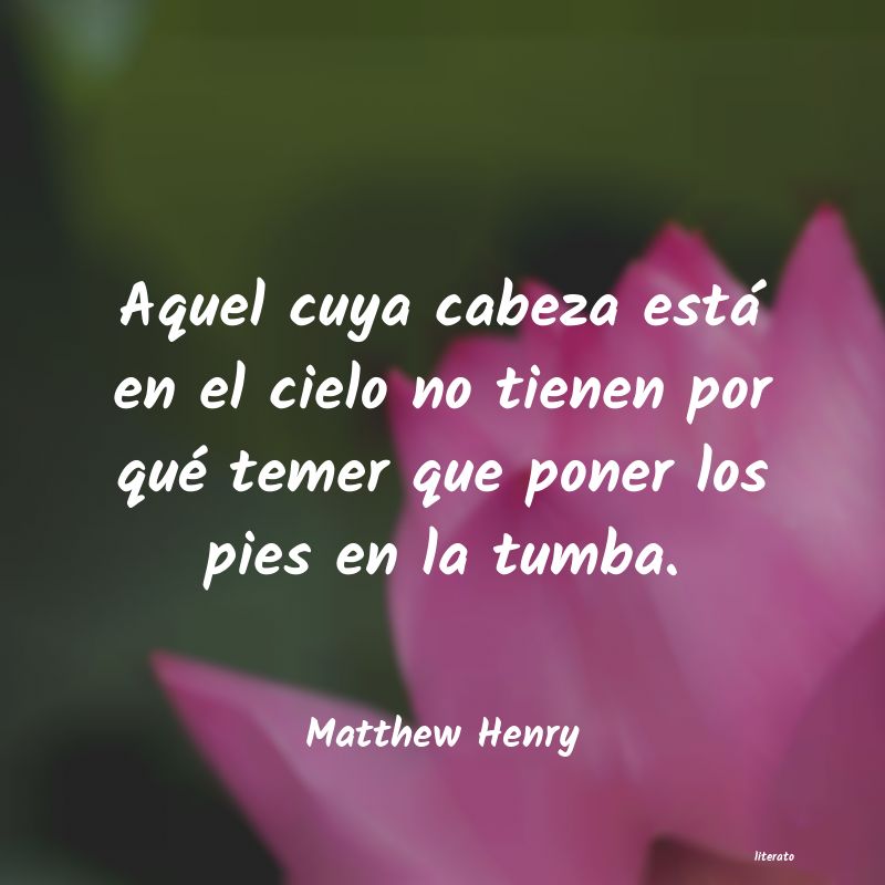 Frases de Matthew Henry