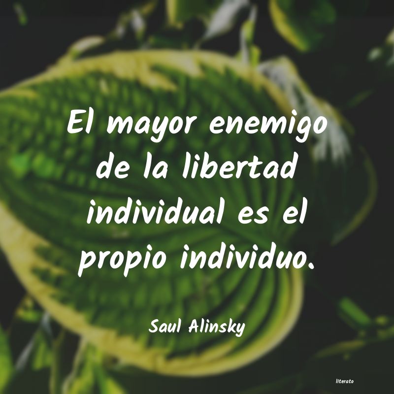 Frases de Saul Alinsky