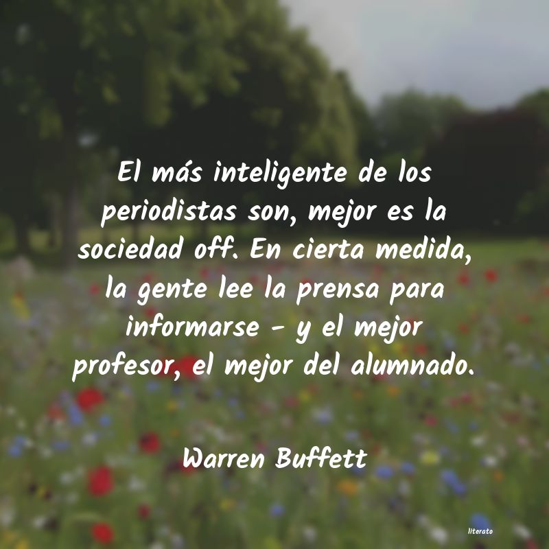 frases de Warren Buffett
