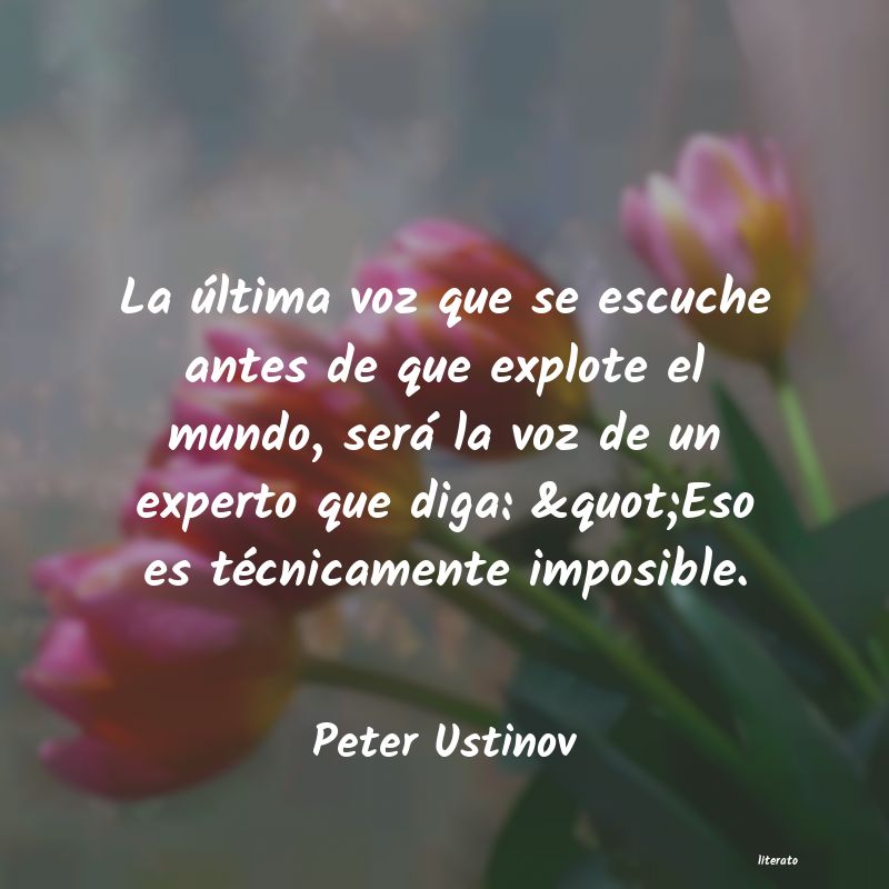 frases de Peter Ustinov