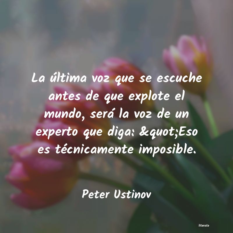 Frases de Peter Ustinov