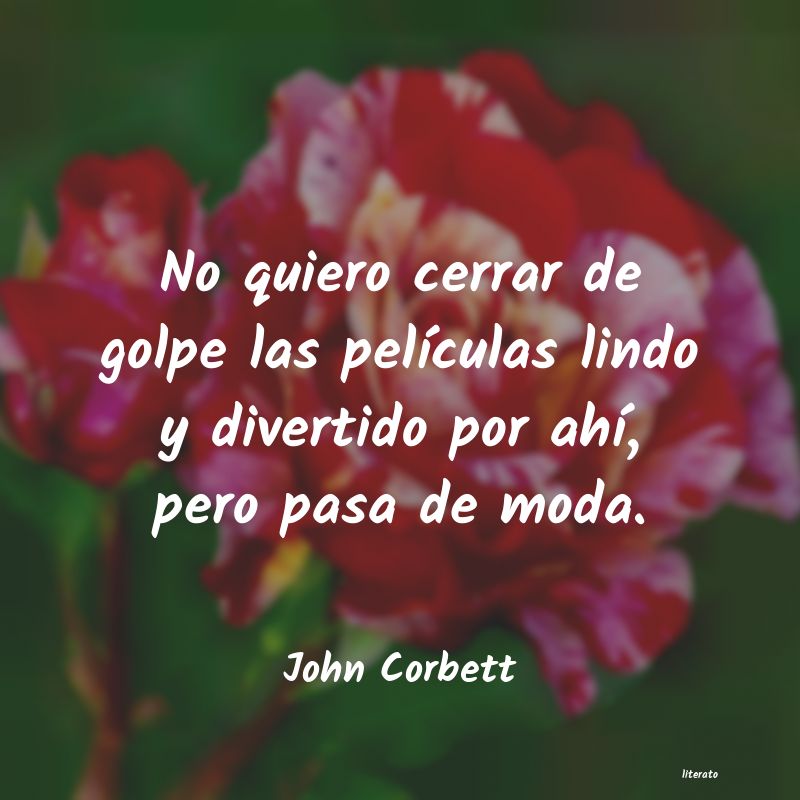 Frases de John Corbett
