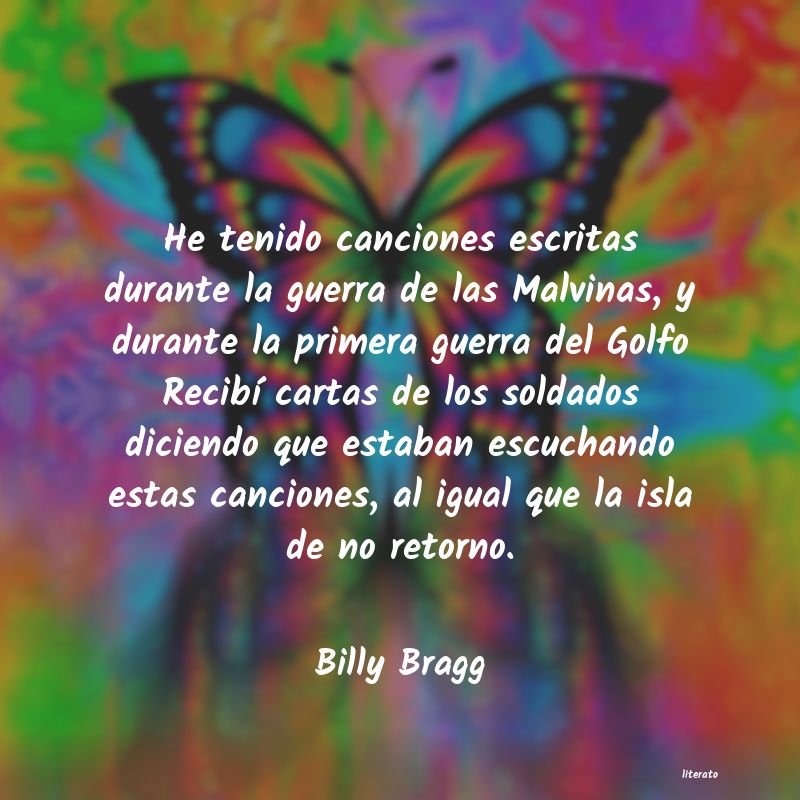 Frases de Billy Bragg