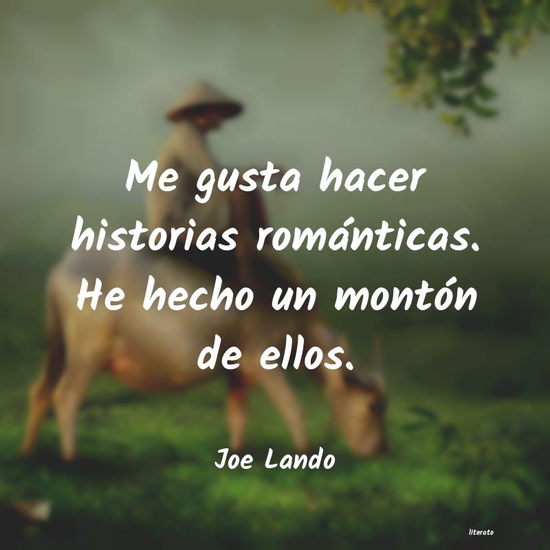 Frases de Joe Lando