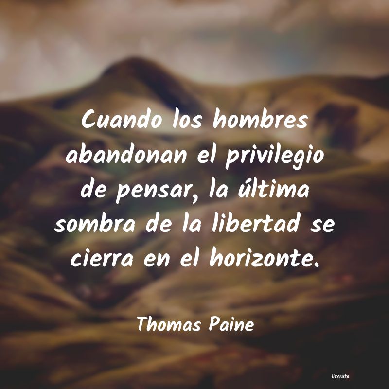 Frases de Thomas Paine