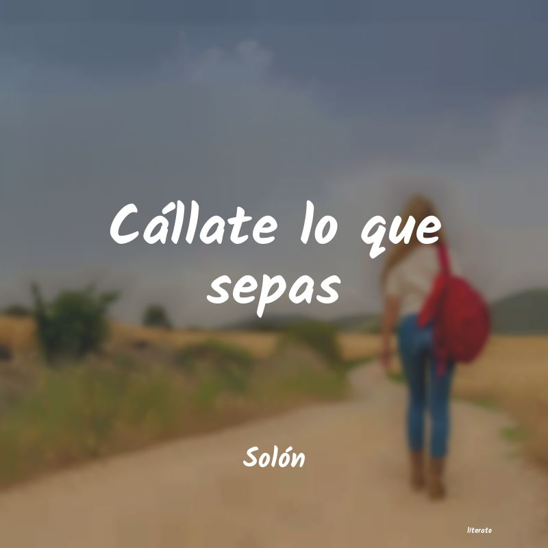 Frases de Solón