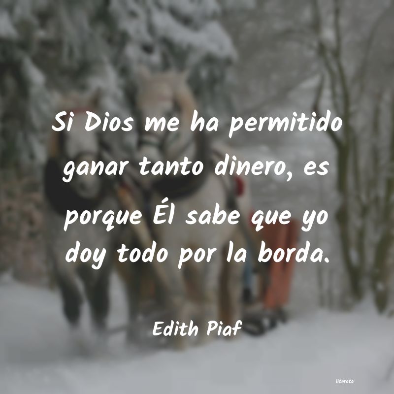 frases de Edith Piaf