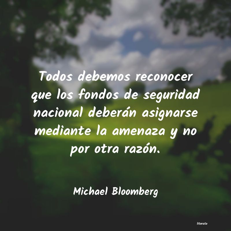 Frases de Michael Bloomberg