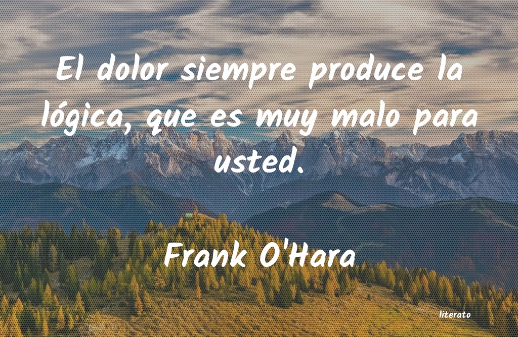 Frases de Frank O'Hara