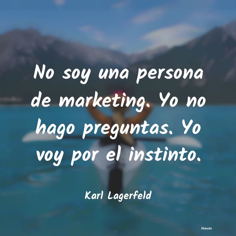frases de Karl Lagerfeld